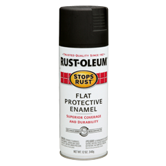7776830 Black Flat Protective Enamel Spray
