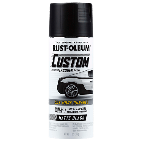 Rust-Oleum Premium Custom Lacquer Matte Black Spray Paint