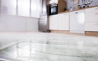 Flooded floor