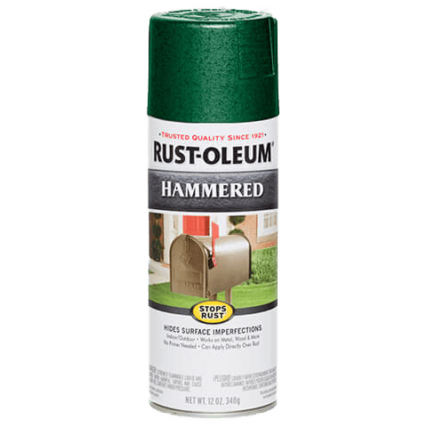 Stops Rust Hammered Spray Paint Deep Green