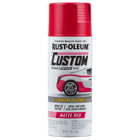 Rust-Oleum Premium Custom Lacquer Matte Red Spray Paint